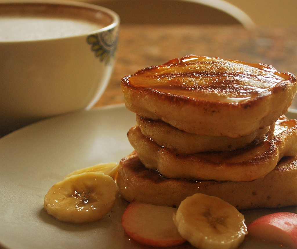 Drop scones and coffee