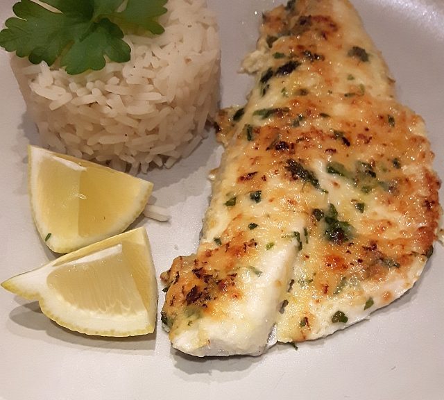 Grilled sea bass fillet