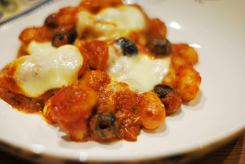plated baked gnocchi